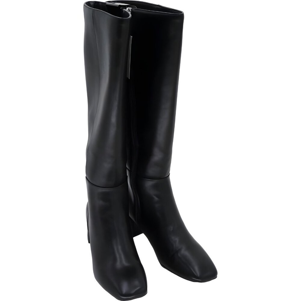 Bandolino Addyson Tall Wide Calf Block Heel Boots Black Women's US 6.5M
